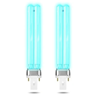 Afbeelding van BrightArk 9W G23 PLS vervangende UV lamp 2 stuks lampen ultraviolet sterilisator licht voor vijver UVC zuiveraar en C vijverfilter