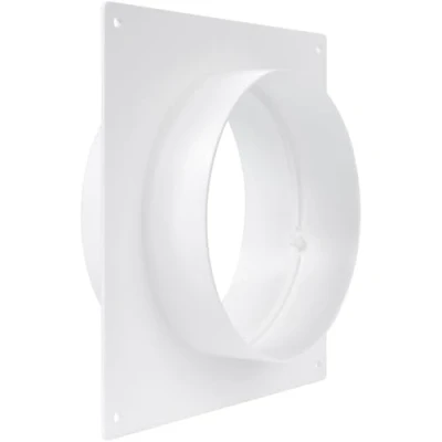 Afbeelding van 5&quot; Inch Duct Connector Flens Plastic Rechte Pijp voor Verwarming Koeling Inlaatuitlaat Ventilatiesysteem Kanaalkoppeling Wandplaat Montage Joint (125mm)