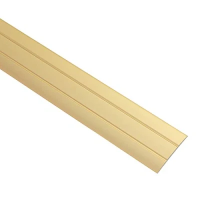 Afbeelding van Gedotec Overgangsprofiel, zelfklevend, goud, 1000 mm aluminium, lengte 1 m, breedte 37 mm, messing geanodiseerd, Made in Germany, overgangsrail overgangslijst zonder boren, afdekstrip