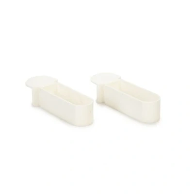 Afbeelding van Breed snoepbakje plastic wit 2 stuks