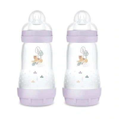 Afbeelding van MAM Babyfles Easy Start Anti Colic mat 2x 260 ml vanaf 0 maanden, Tiger