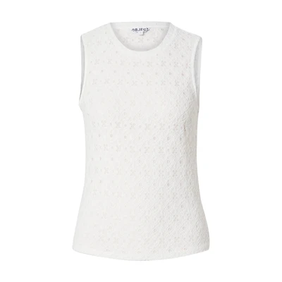 Afbeelding van Object Broderie Anglaise Blouse, Dames, Maat: Medium, Cloud dancer