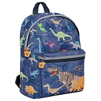 Afbeelding van Kinderen Rugzak Blauw met Piraat Dinosaurussen Kleuterschool Tas voor Kleine Jongens Kinderrugzak Backpack Reflecterende Details Reisrugzak Klein Kind 3 4 5 6 Jaar Perletti (Dinosaurussen)