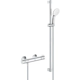 Afbeelding van GROHE Grohtherm 800 douchesysteem met glijstang 90 cm en S koppelingen