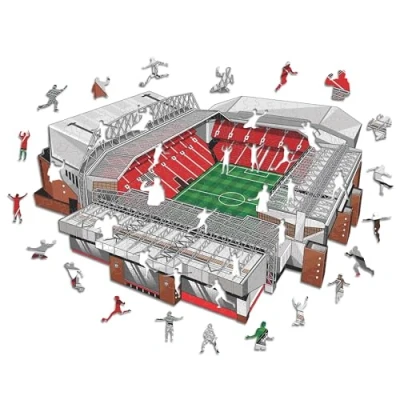 Afbeelding van Iconic Liverpool FC Stadio Anfield Puzzel in Legno Taglia S (150 Pezzi) (150 onderdelen)