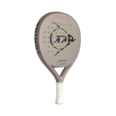 Afbeelding van DUNLOP Padel Racket Lumina Light Grey Amazon Exclusief Grafiet Frame,Pro EVA Core, 365g