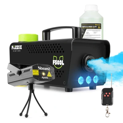 Afbeelding van Partyset met Fuzzix F503L Rookmachine 1L Rookvloeistof en 1x Laser