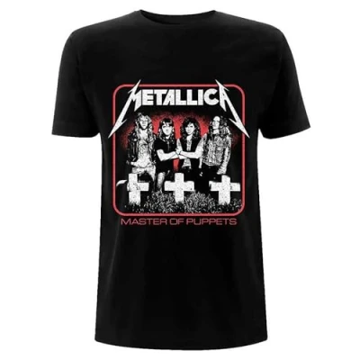 Afbeelding van Metallica Vintage Master Of Puppets Photo Heren T shirt S Zwart