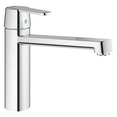 Afbeelding van GROHE Get, 30197000, keukenkraan met middelhoge uitloop, draaibaar, chroom, M (lage druk)