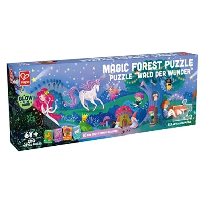 Afbeelding van Hape vloerpuzzel magic forest glow in the dark 1,5 m