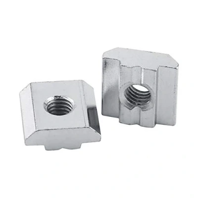 Afbeelding van Hilitand 50 stuks Europese standaard koolstofstaal schuif deurmoer voor aluminium profiel accessoires (30 type M6)