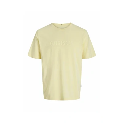 Afbeelding van Jack &amp; Jones Jorfrederiksberg SS CREW NECK NOOS Tshirt print, Heren, Maat: XS, Double cream