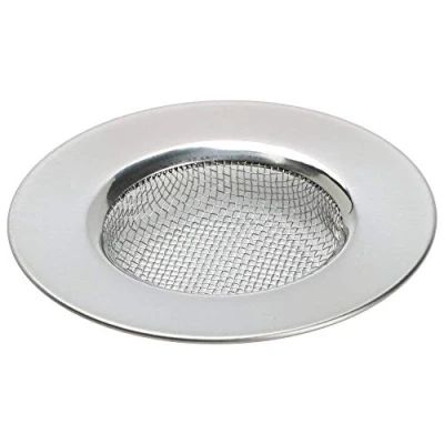Afbeelding van TRIXES Gootsteenzeefje voor douche, Haarvanger Bad of Gootstenen Roestvrijstalen gootsteenfilter. Buitendiameter van 3 &quot;(7,6 cm)