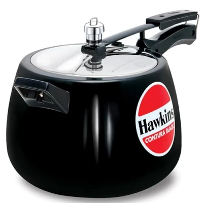 Afbeelding van Hawkins Contura zwart 6,5 liter snelkookpan, hard geanodiseerd fornuis, Handi Cooker, (CB65)