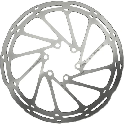 Afbeelding van SRAM Centerline Rounded Remschijf eendelig, zilver Diameter 160mm