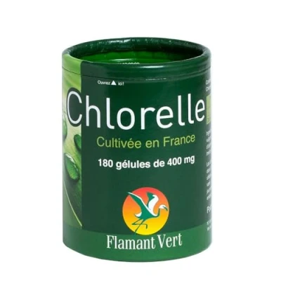 Afbeelding van Flamant Vert Chlorella 180 Capsules van 400 mg