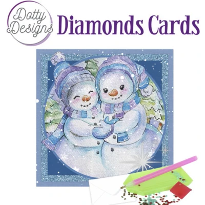 Afbeelding van Dotty Designs Diamond Cards Snowmen