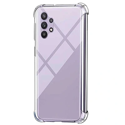 Afbeelding van Ociodual TPU beschermhoes compatibel met Samsung Galaxy A32/4G afgeronde randen achterkant case hoes tas anti shock bumper