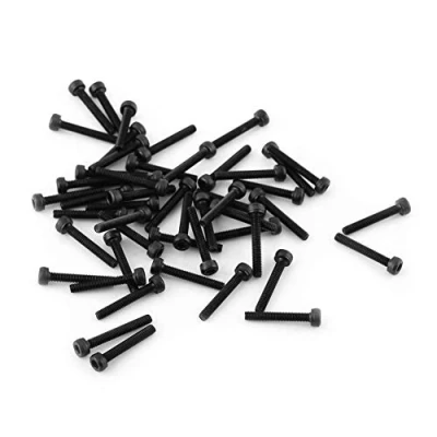 Afbeelding van M3 Zwarte Zeskantige Dopschroefboutenset, 12,9 Kwaliteit Gelegeerd Koolstofstaalbevestiging, Accessoire Voor Reparatiegereedschap, 4 50 Mm, Met Hoge Sterkte(M3*20mm pcs/pack)