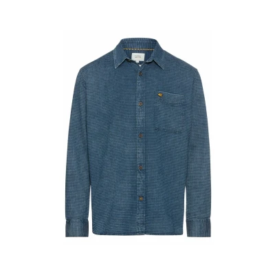 Afbeelding van camel active Langarm Overhemd, Heren, Maat: XL, Night blue