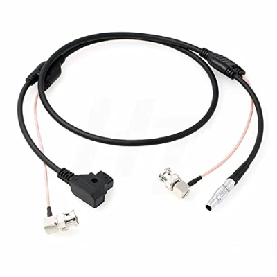 Afbeelding van HangTon Teradek Bout Bond Zacuto Gratical Eye Power SDI Video Kabel D tap 0B 2 Pin Haakse BNC 1m