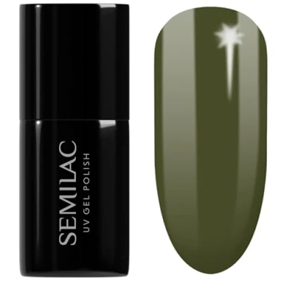 Afbeelding van Semilac Uv nagellak Hybrid 421 Baobab Green 7 ml collectie Into Her Nature