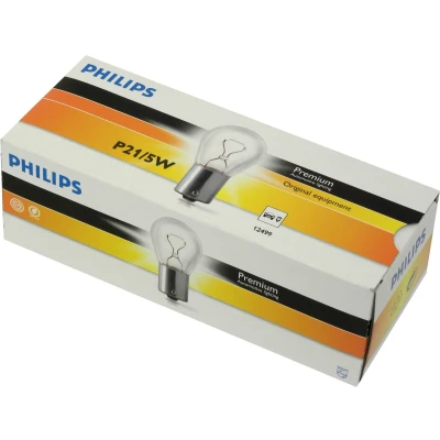 Afbeelding van Philips Gloeilampen P21W wit 12V 21/5W 10 stuks