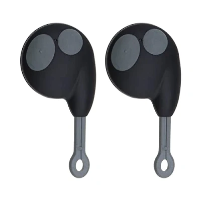 Afbeelding van 2 stks knop autosleutelhanger Case Vervanging Behuizing Shell Smart Keyless Entry Remote Fob Compatibel met Cobra Alarm 7777 1046 3193 3196 3198 3993 3998 7928 8186 8888