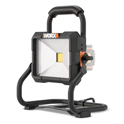 Afbeelding van WORX WX026.9 Led werklamp, 20 V, 360 graden draaibare bouwspot met ledlicht voor de ideale werkverlichting, zonder accu en oplader