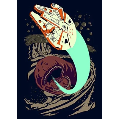 Afbeelding van Komar Poster Star Wars Classic Vector Asteroid Worm