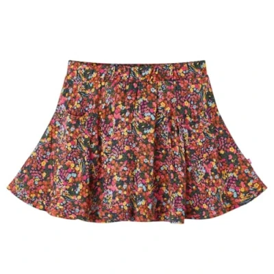 Afbeelding van Kinderrokje met bloemenprint 104 meerkleurig