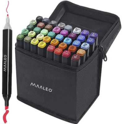 Afbeelding van Maaleo Dubbelzijdige Markers Set Van 40 Stuks