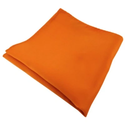 Afbeelding van TigerTie Designer pochet in effen kleur kavalierdoek Pochette steekdoek afmeting 30 x cm, oranje, diep oranje.,