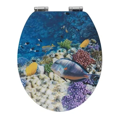 Afbeelding van WENKO Toiletzitting Fish