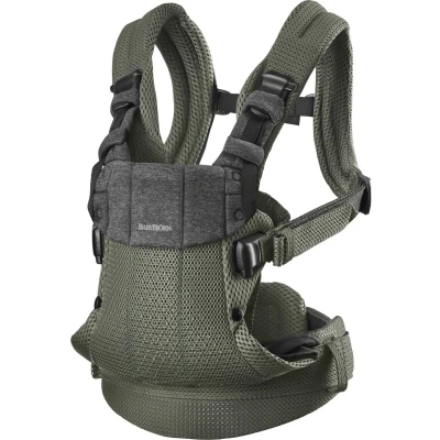 Afbeelding van BabyBjörn Draagzak Harmony 3D Mesh Donkergroen Buikdrager Rugdrager Ergonomisch Zachte details