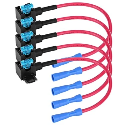 Afbeelding van Keenso Autozekeringhouder autozekeringadapter zekeringhouder met 15A zekering 5 pack (Micro Mini) Kit Zekeringventiel