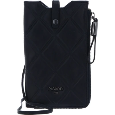 Afbeelding van PICARD Leren Schoudertas mobiele telefoon Voila 1 Smartphone Bag Ozean Donkerblauw