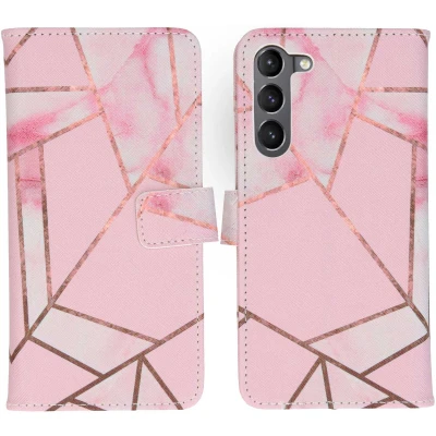 Afbeelding van Samsung Galaxy S23 Plus Hoesje Kunstleder iMoshion Bookcase Roze Telefoonhoesje