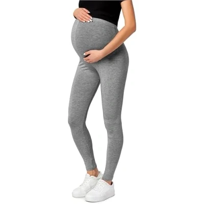 Afbeelding van BE Mammy BE20 230 LE Dames Zwangerschapsleggings Lang Katoen Elasthan Yogabroek Medium Gemêleerd L