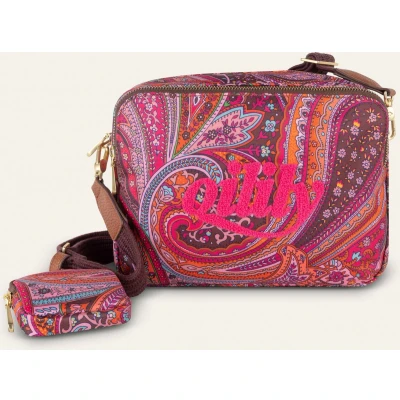 Afbeelding van Oilily Simones Schoudertas Dames Ritssluiting Verstelbare Schouderband Chocolade Bruin One Size