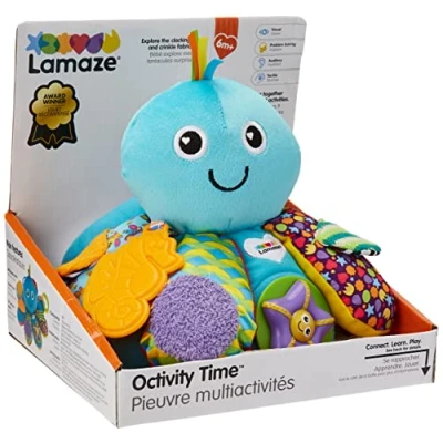 Afbeelding van LAMAZE Octivity Time Baby Sensory Toy, Soft Toy for Play and Discovery, Octopus Toddler Suitable from 6 Months, 1+ Year Old Boys Girls