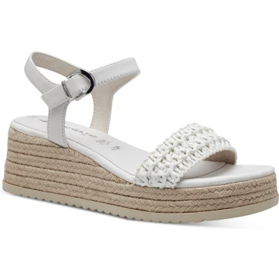 Afbeelding van Tamaris Espadrilles, Dames, Maat: 41, White Leer en textiel