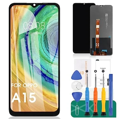 Afbeelding van Voor Oppo A15 scherm Vervanging A15s Lcd Touchscreen Digitizer Vergadering CPH2185 Reparatiesets (zwart)