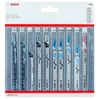 Afbeelding van Bosch Accessories 2607011171 Decoupeerzaagbladenset All in One, 10 delig stuk(s)