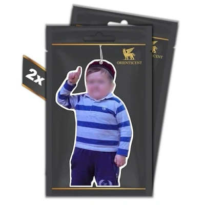 Afbeelding van 2 delige set AlhaMDULILLAH Motief geurboom luchtverfrisser automatische geurdispenser voor de auto grappige tuning Car Air freshener geurhanger auto, geurboomset (Ocean Paradise, stuks)