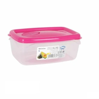 Afbeelding van Hermetische Lunchtrommel Dem Rechthoekig 18 x 12,5 7,5 cm (24 Stuks)