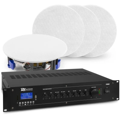 Afbeelding van Geluidsinstallatie met 4x NCSP5 inbouw speaker en PRM60 versterker