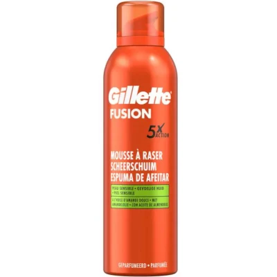 Afbeelding van Gillette Fusion Scheerschuim Met Amandelolie Voor De Gevoelige Huid 250 ml