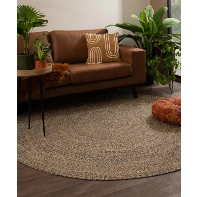 Afbeelding van Rond Vloerkleed Katoen Joy Multi 160 Cm