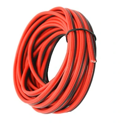 Afbeelding van 16 AWG siliconen elektrische kabel, 6 meter, zwart, 3 m, rood, 2 geleiders, parallelle draadkabel, zachte en flexibele 1,3 mm² haken, zuurstofvrije strengen, vertind koperdraad TUOFENG